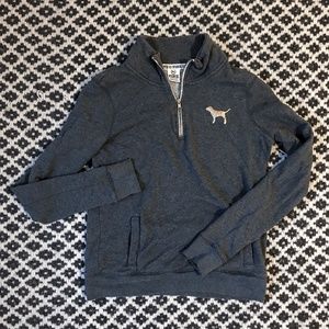 VS Pink Quarter-Zip Sweatshirt *LIKE NEW*